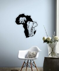 Africa Map wall decor