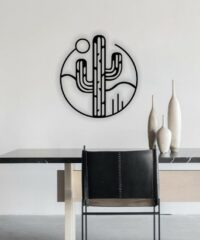 Cactus in the desert wall decor