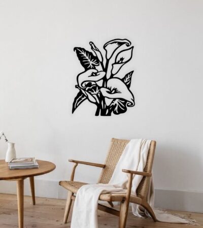 Calla lily wall decor