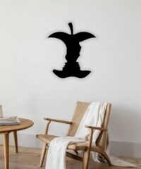 Couple with apple wall decor