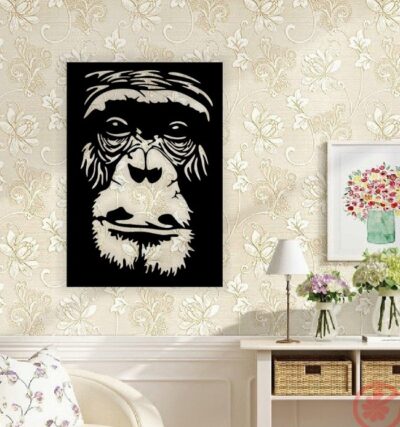 Gorilla face wall decor