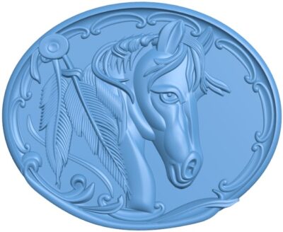 Horse head medal