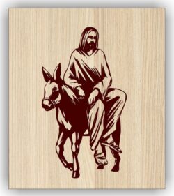 Jesus with donkey
