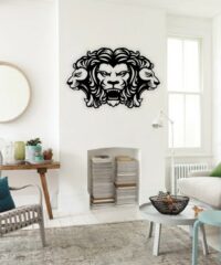 Lions head wall decor