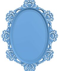 Oval mirror frame