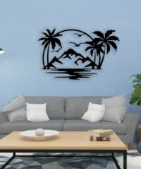 Palm tree wall decor