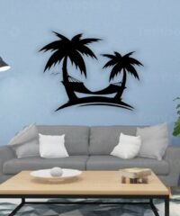 Palm trees wall decor