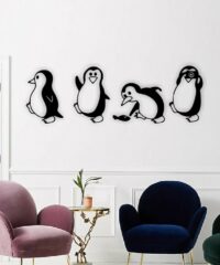 Penguins wall decor
