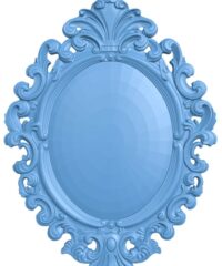 Picture frame with oval pattern