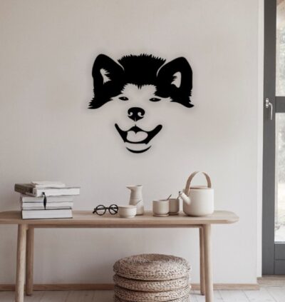 Puppy dog head wall decor