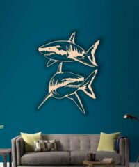 Sharks wall decor