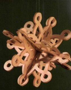 3D Wooden Snowflake Ornaments