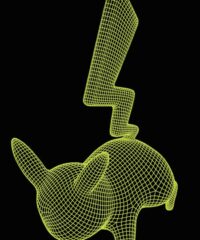 3D illusion led lamp Pikachu