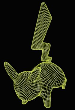 3D illusion led lamp Pikachu