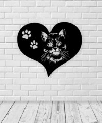 Cat with heart