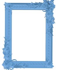 Chrysanthemum picture frame with two birds