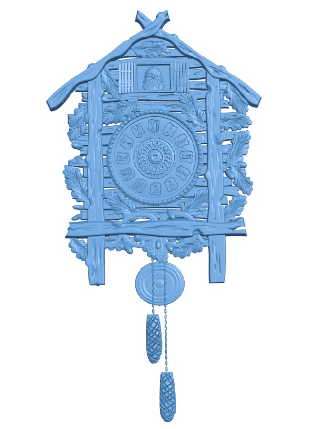 Clock shaped bird house