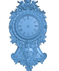 Clock shaped two royal angels