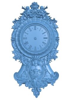 Clock shaped two royal angels