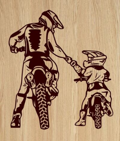 Father and Son Motocross