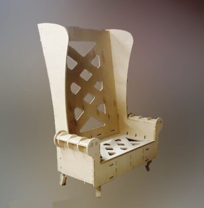 Large plywood chair
