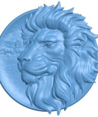 Lion head painting