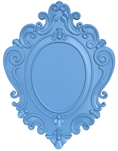 Mirror frame wall pattern
