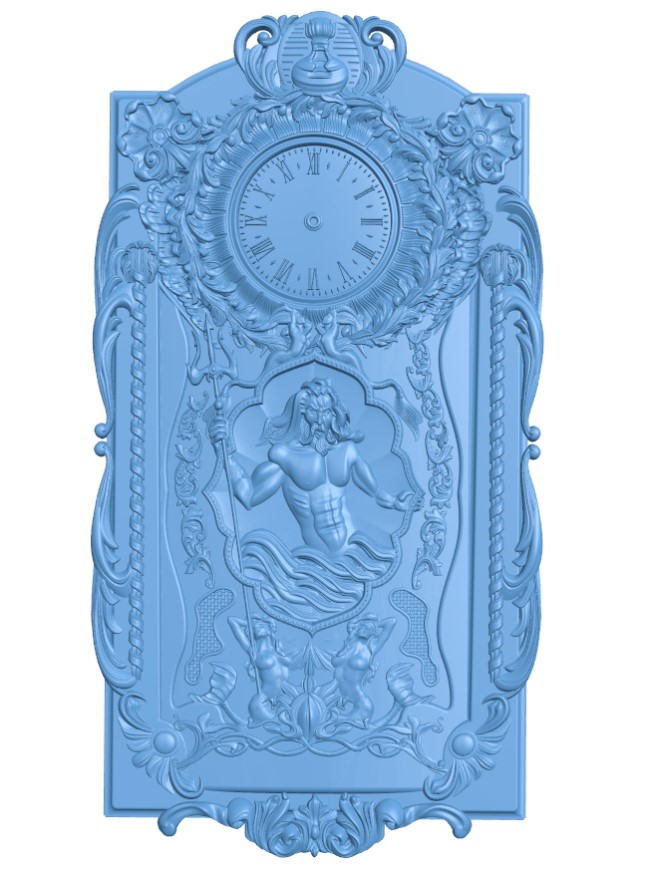 Neptune wall clock pattern