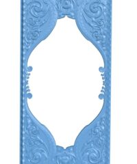 Pattern of the door frame with woven borders