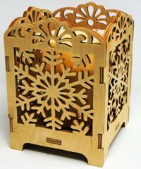 Snowflakes candle holder