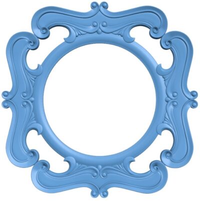 Square frame pattern with a circle in the middle