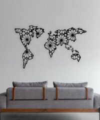 World map wall decor