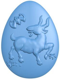A goat-shaped egg