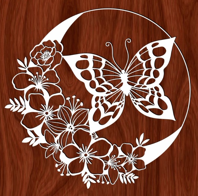 Butterfly with the moon