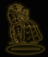 Illusion led lamp Beauty and the beast
