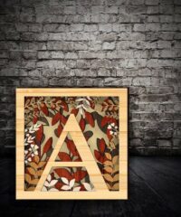 Layered letter A