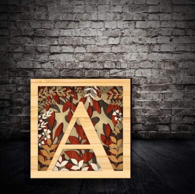 Layered letter A