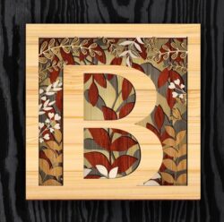 Layered letter B