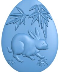 Rabbit-shaped egg