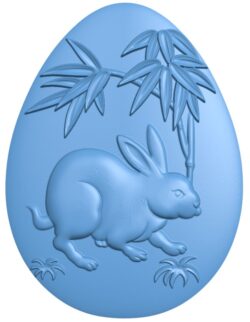 Rabbit-shaped egg