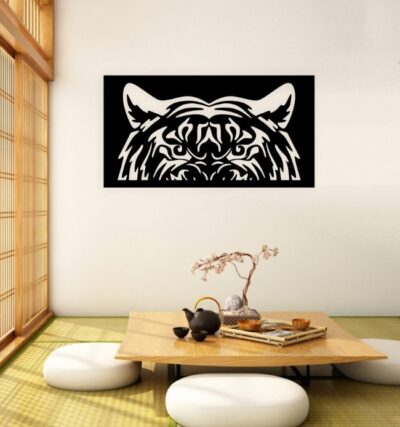 Tiger head wall decor