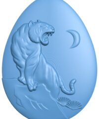 Tiger-shaped egg