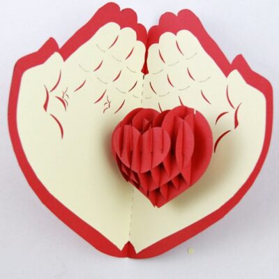 3D heart card