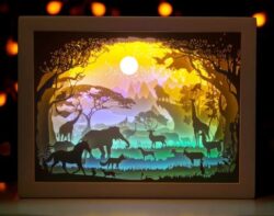 African Landscape light box