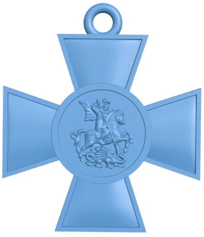 Award cross with George the Victorious