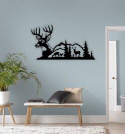 Deer wall decor
