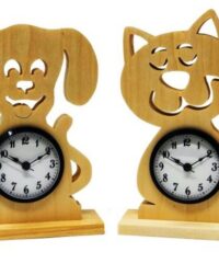 Dog cat clock