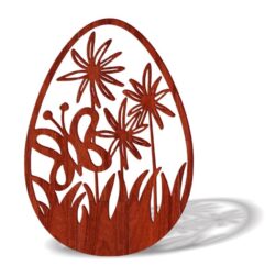 Easter egg with butterfly