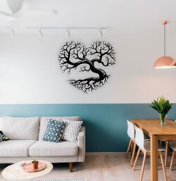 Heart tree wall decor