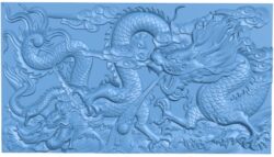 Mural chinese dragon